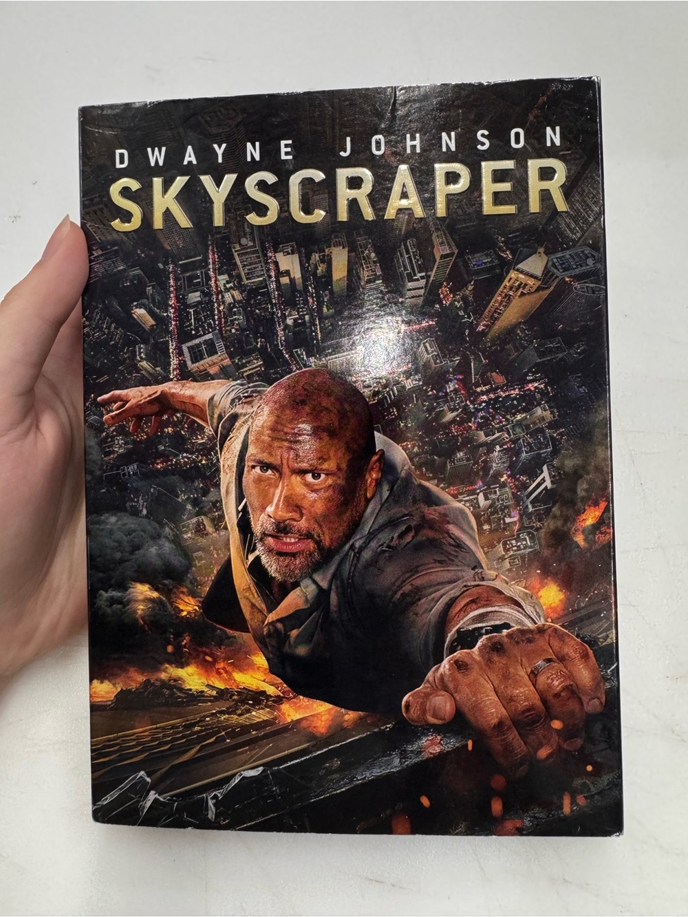 Skyscraper (DVD 2018) Dwayne Johnson, Neve Campbell, Chin Han Tested